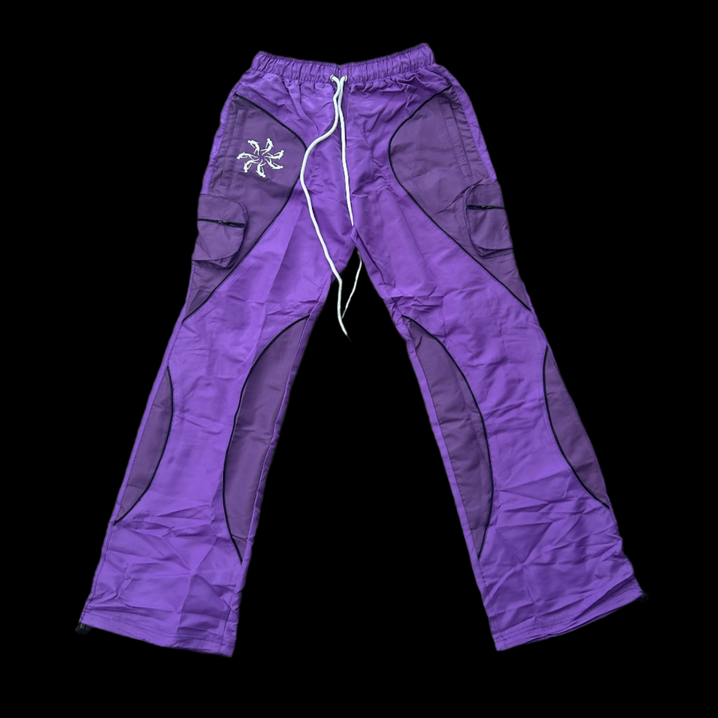 Nebula Purple Nylon Cargos