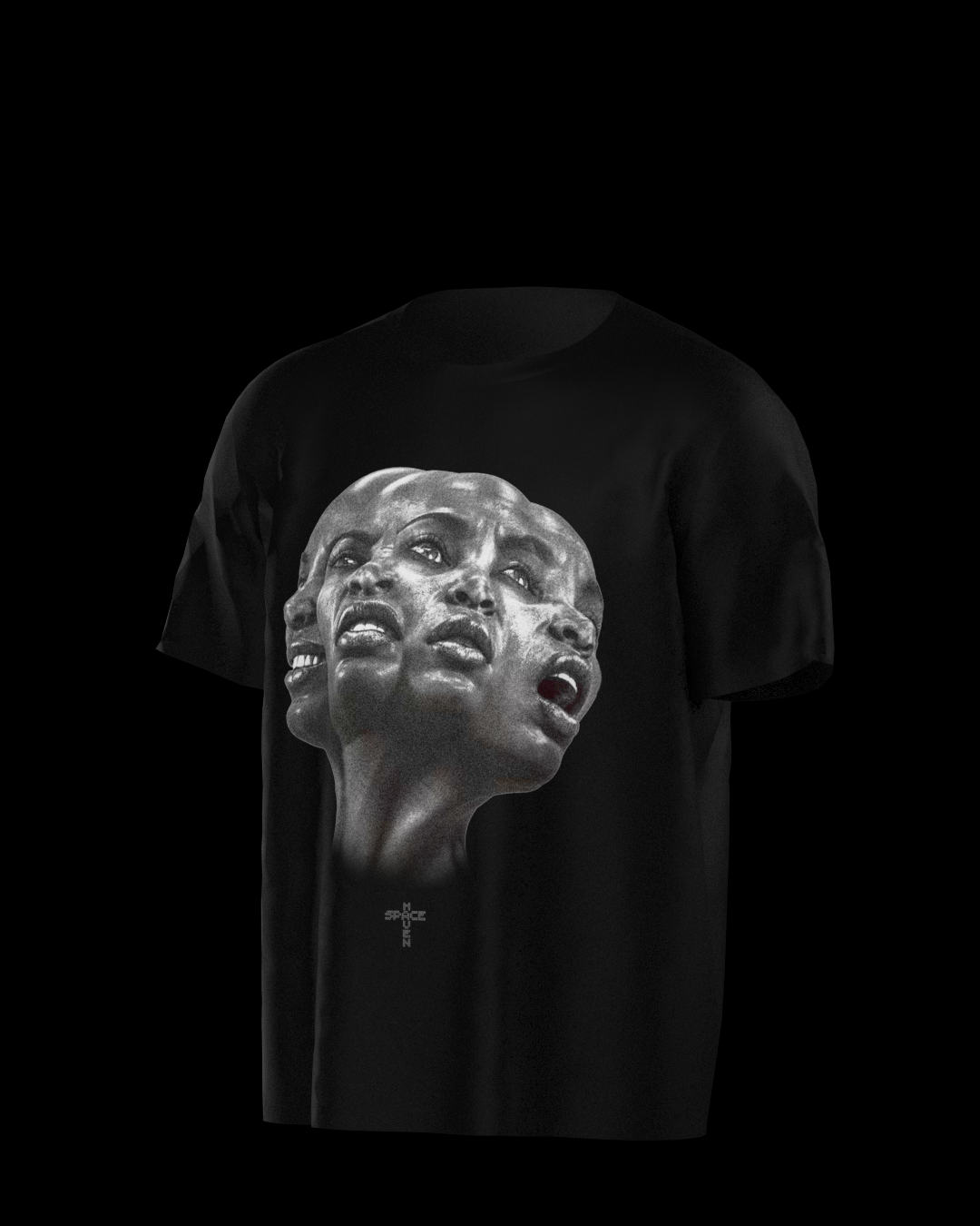 Cropped Faces Tee